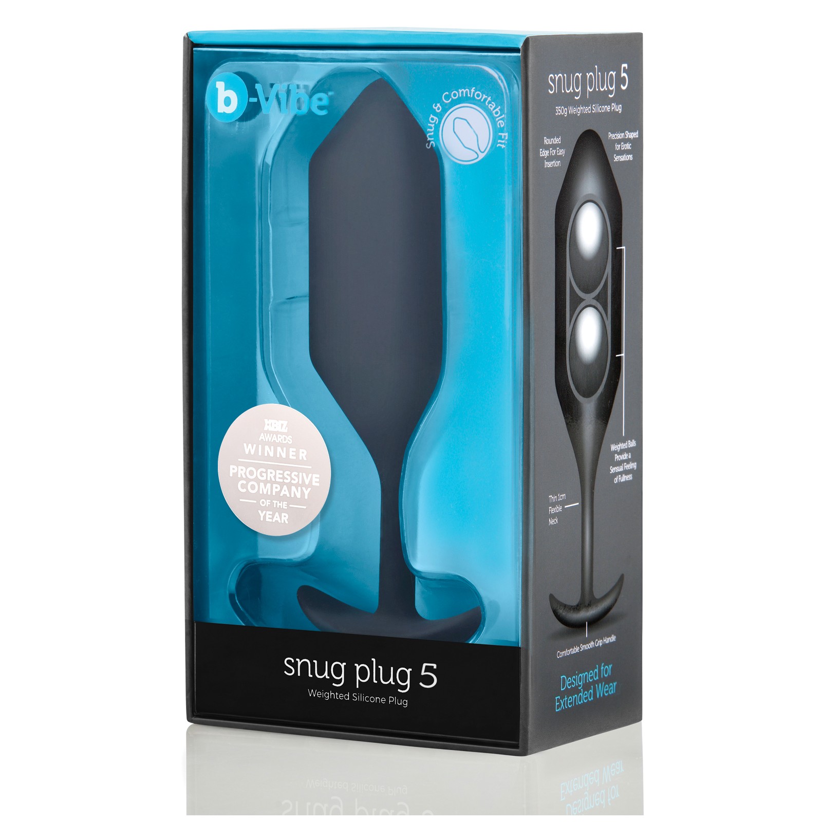 b-Vibe Weighted Snug Plug 5 Black