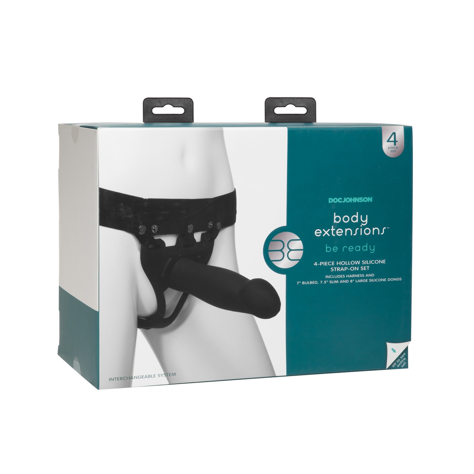 Conjunto Be Ready de 4 Piezas Strap-On de Body Extensions