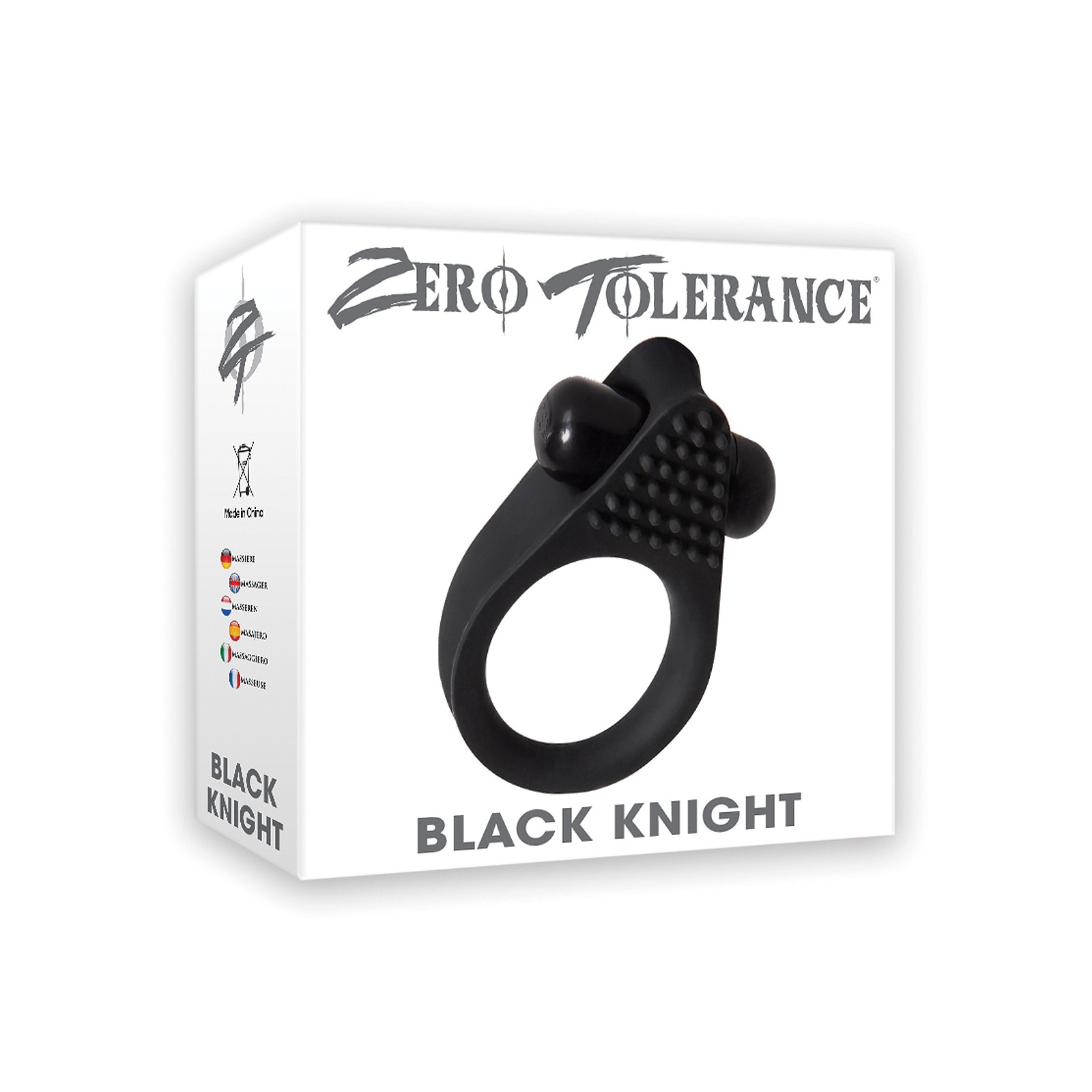 Anillo para Pene Zero Tolerance Caballero Negro - Placer Definitivo