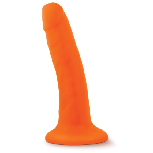 Blush Neo Dildo de Densidad Dual de 6 Pulgadas Naranja Neón