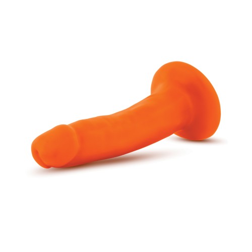 Blush Neo Dildo de Densidad Dual de 6 Pulgadas Naranja Neón