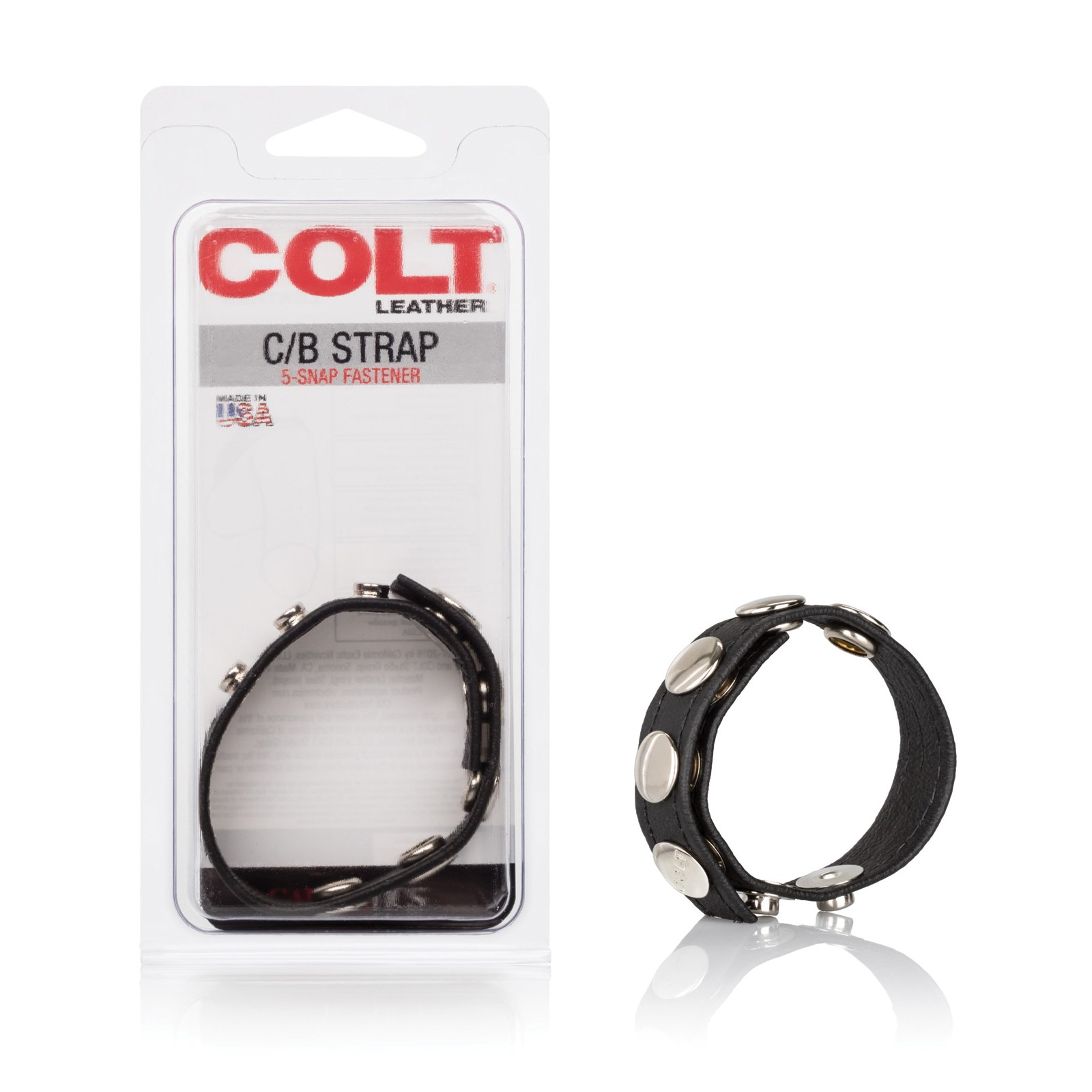 COLT Leather C/B Strap 5 Snap Fastener