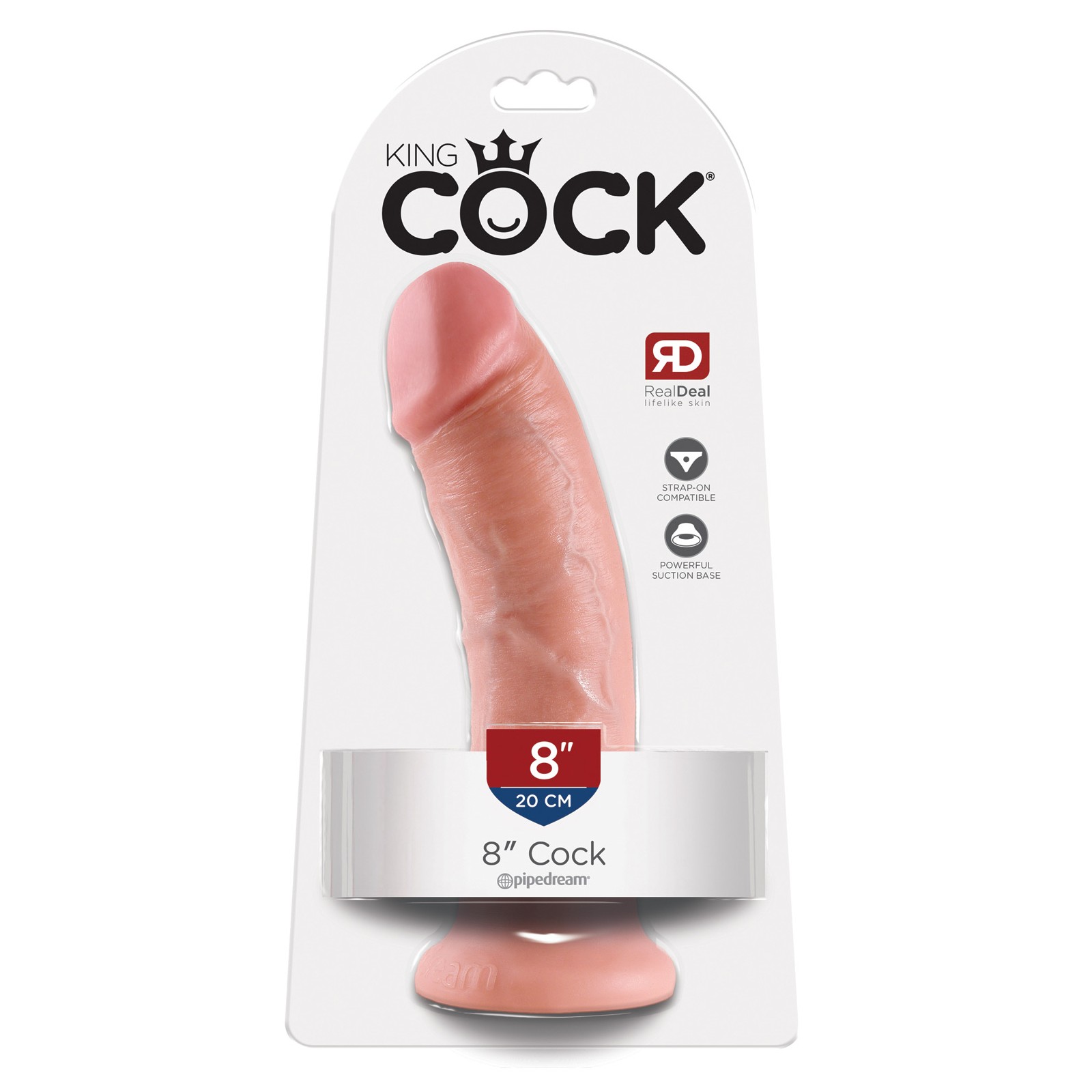 Dong Realista de 8 Pulgadas King Cock para Placer Último