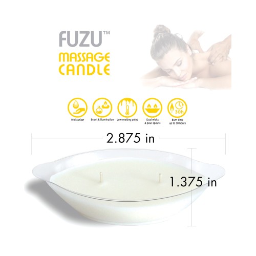 Fuzu Massage Candle - 4 oz Fiji Dates & Lemon Peel