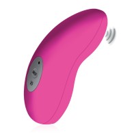 Fuzu Velvet Massager in Neon Pink