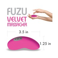 Fuzu Velvet Massager in Neon Pink