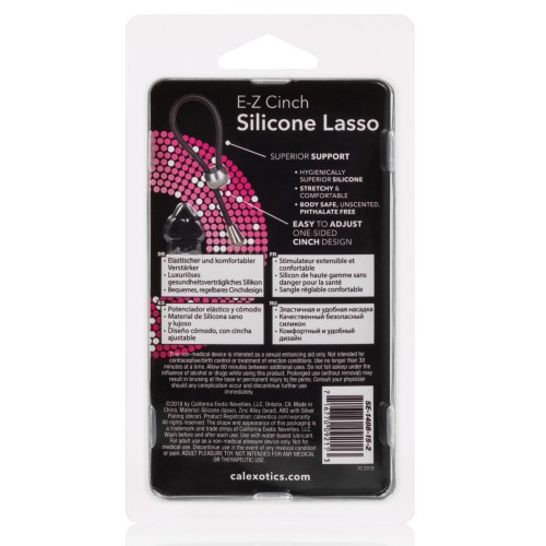 E-Z Cinch Silicone Lasso Ring - Black