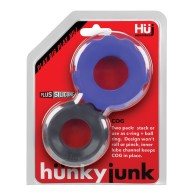 Hunky Junk Cog Ring Double Pack Cobalt & Tar