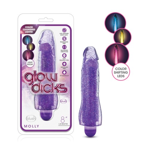 Vibrador Brillante Blush Glow Dicks Molly Púrpura