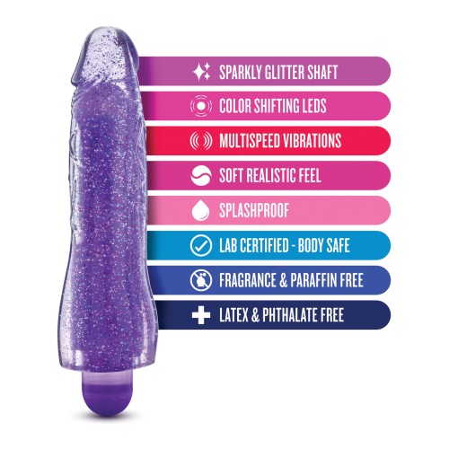 Blush Glow Dicks Glitter Vibrator Molly Purple