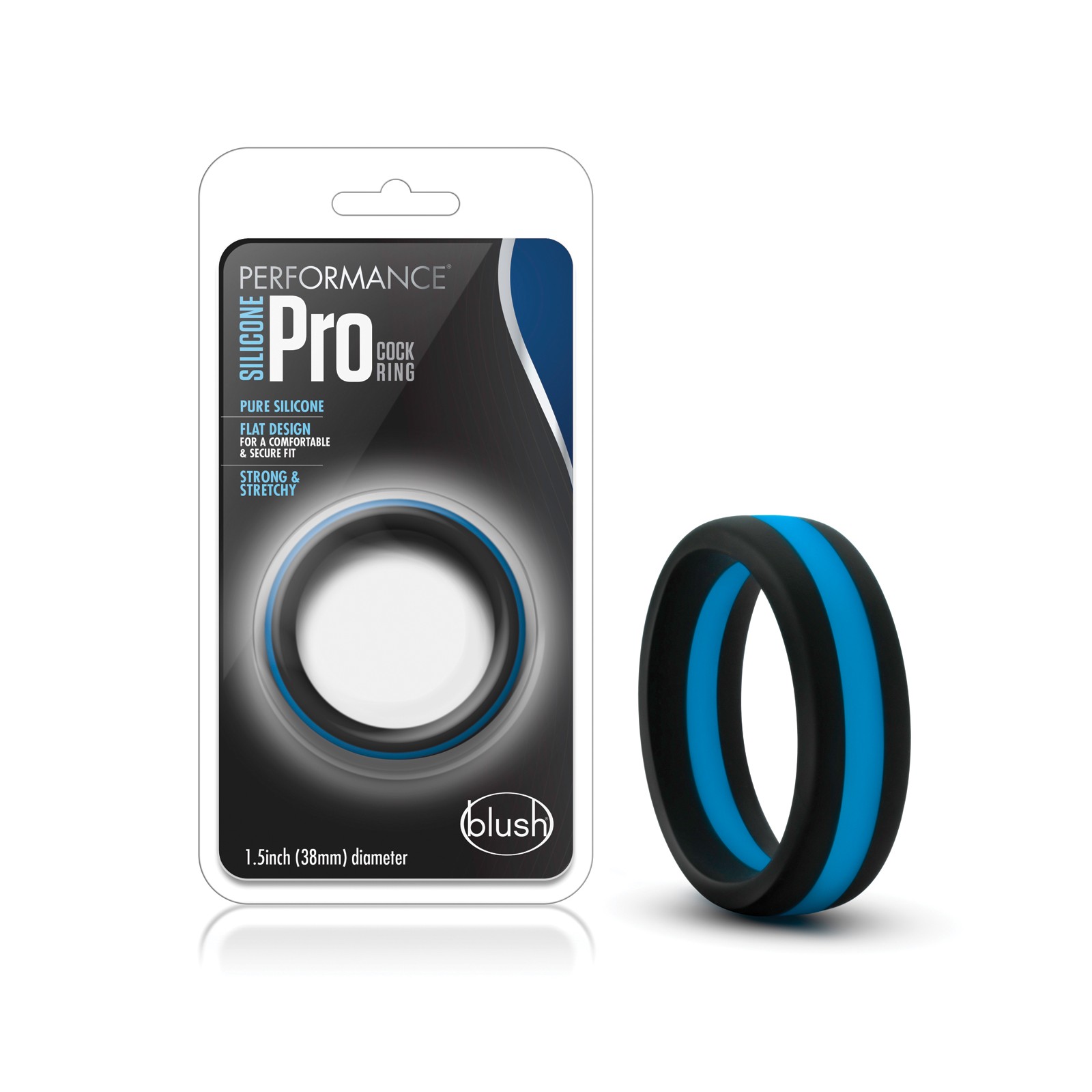 Blush Performance Anillo para el Pene Go Pro Negro Azul