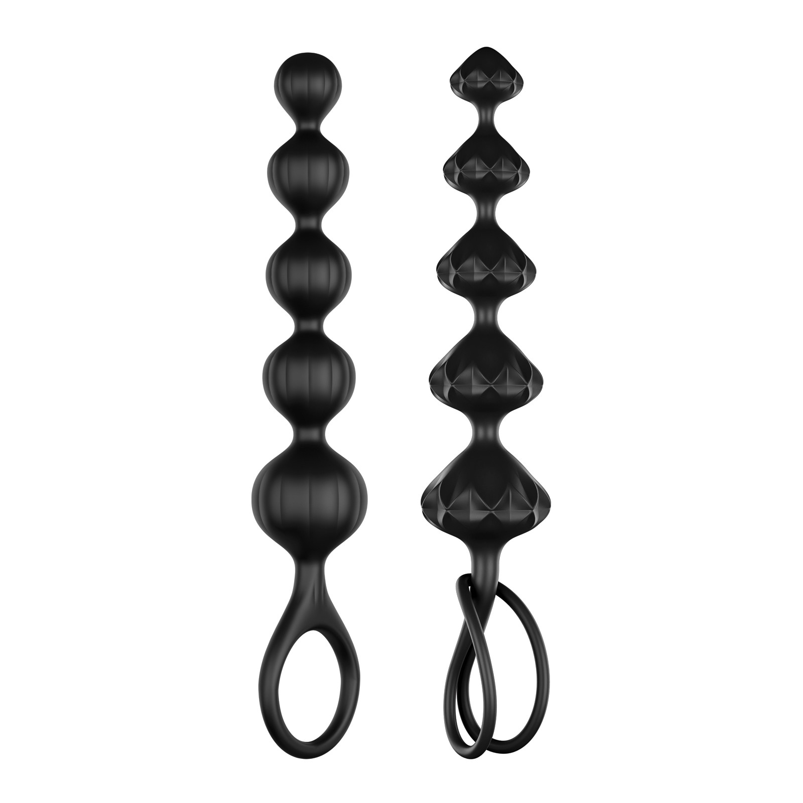 Satisfyer Love Beads Soft Silicone Beads Set of 2 Black