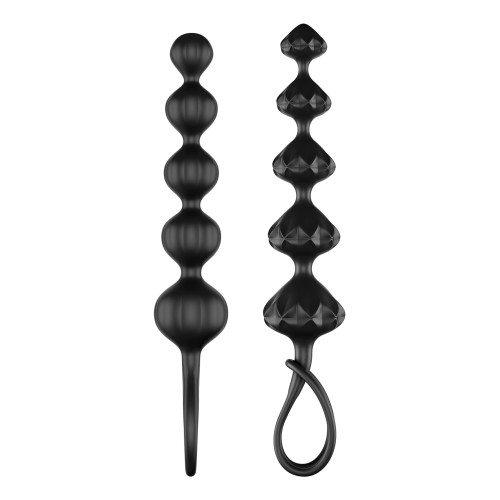 Satisfyer Love Beads Soft Silicone Beads Set of 2 Black