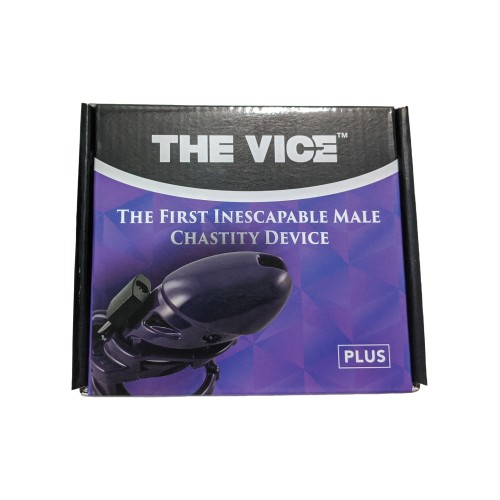 Locked In Lust The Vice Plus Chastity Cage in Purple