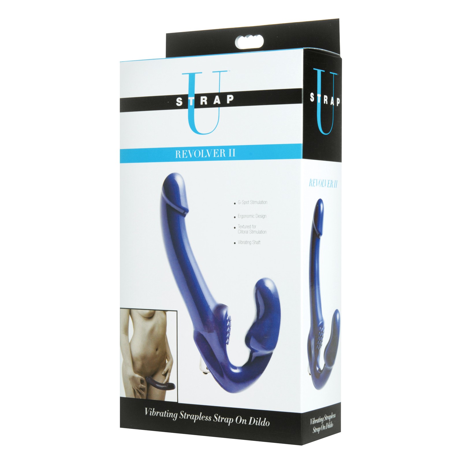 Dildo G-Spot Sin Tirantes Revolver II Azul