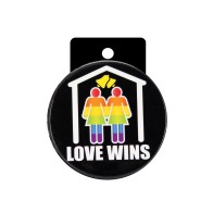 3" Love Wins Female Button