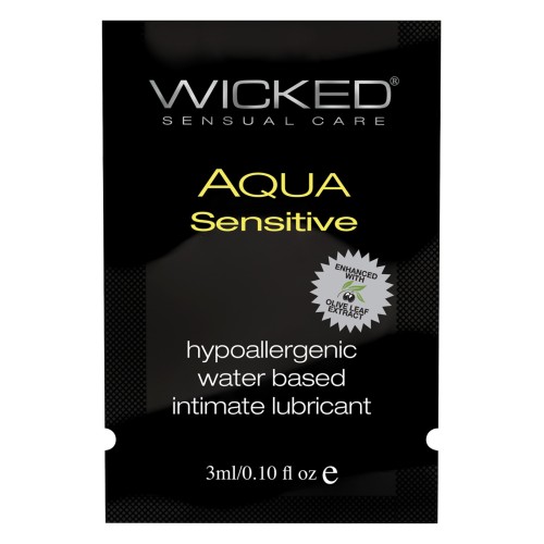 Wicked Sensual Care Aqua Sensitive Lubricant 0.1 Oz