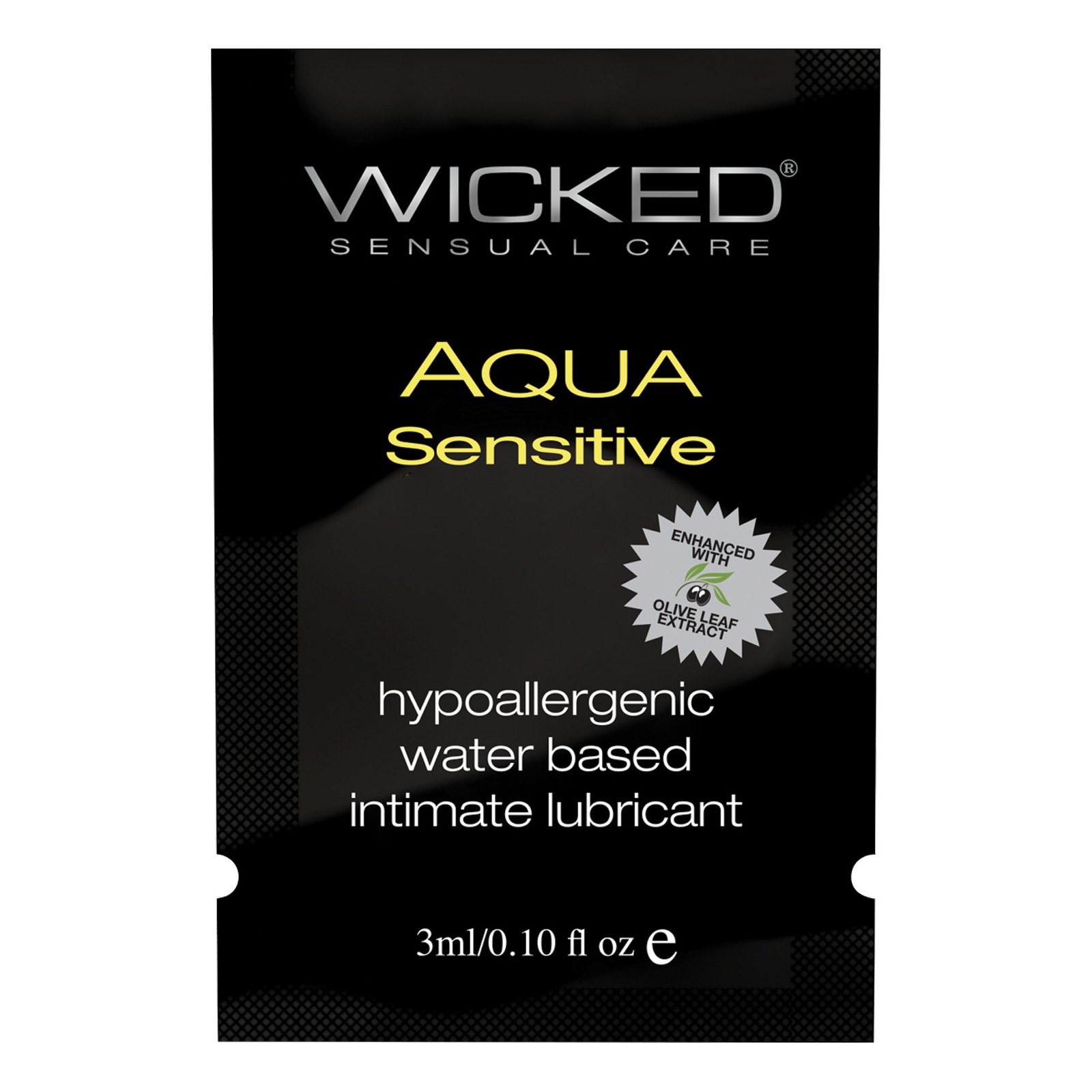 Wicked Sensual Care Aqua Sensitive Lubricant 0.1 Oz