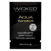 Wicked Sensual Care Aqua Sensitive Lubricant 0.1 Oz