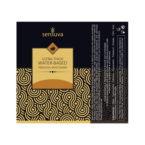 Sensuva Ultra Thick Water-Based Moisturizer for Ultimate Comfort