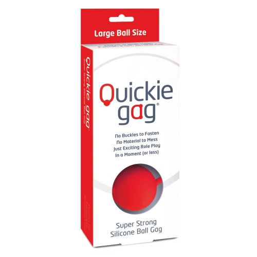 Quickie Large Red Ball Gag for Bondage