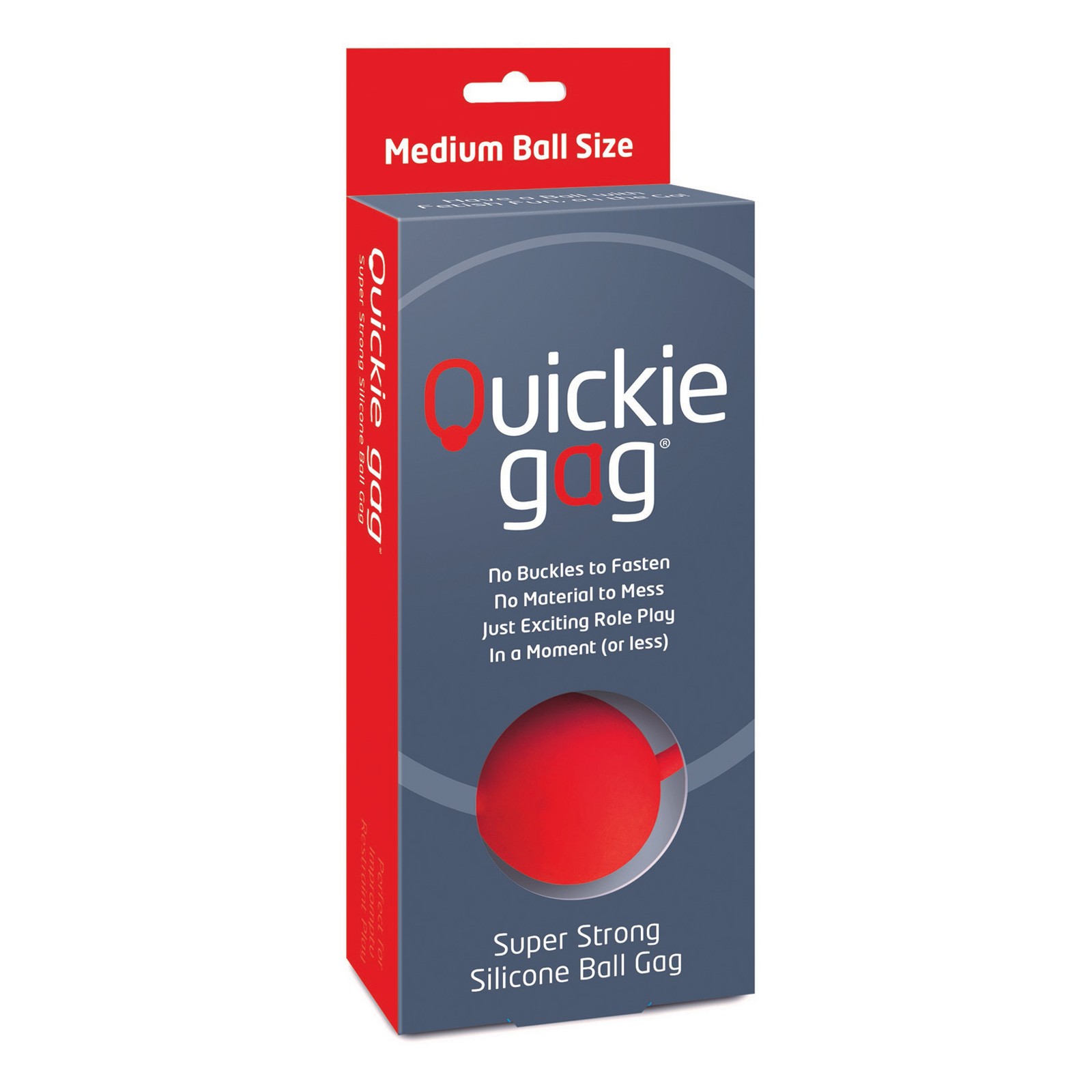 Ball Gag Quickie Mediano Rojo