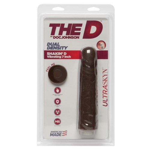 The D Vibrador Shakin' D de 7" - Chocolate