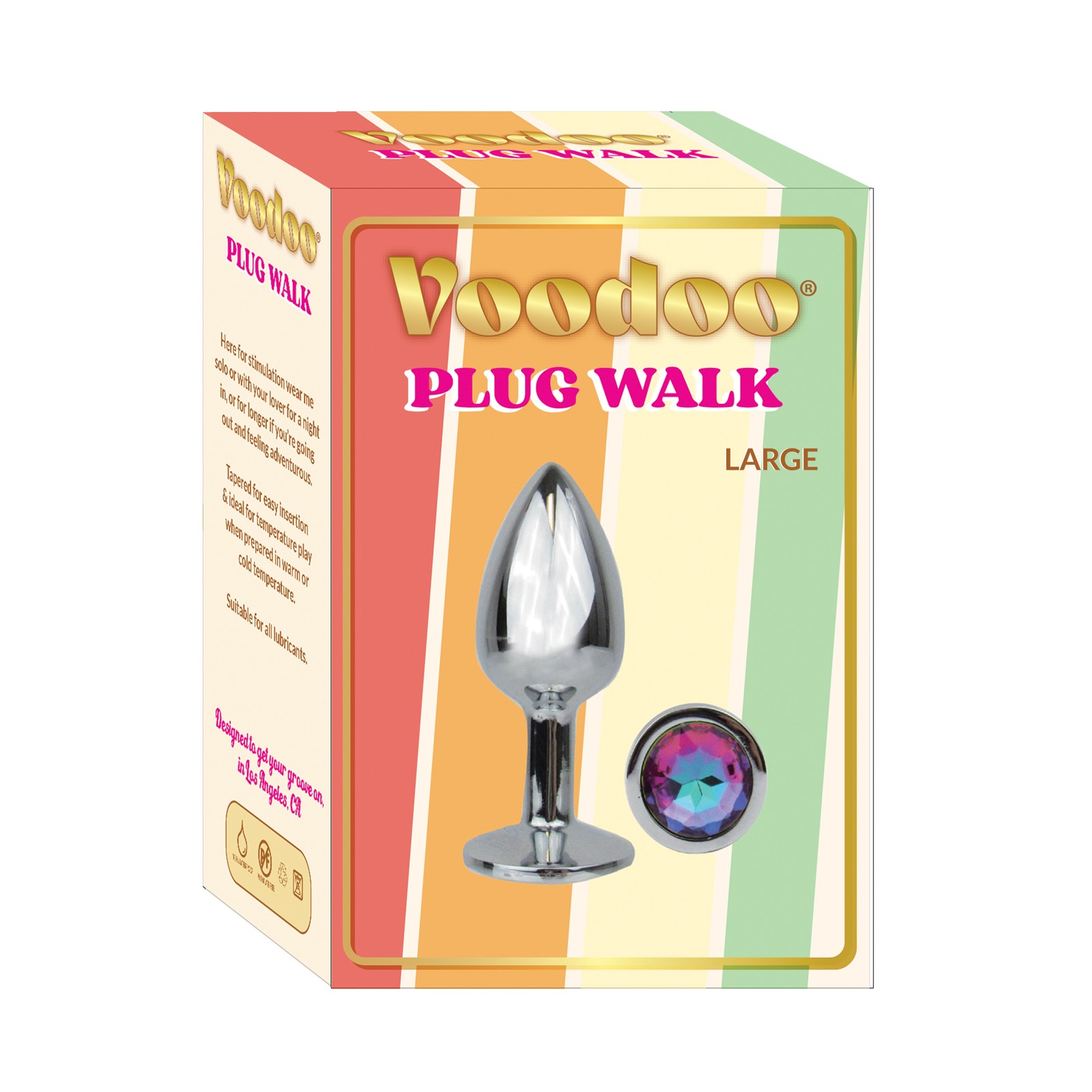 Voodoo Walk Large Metal Plug - Silver