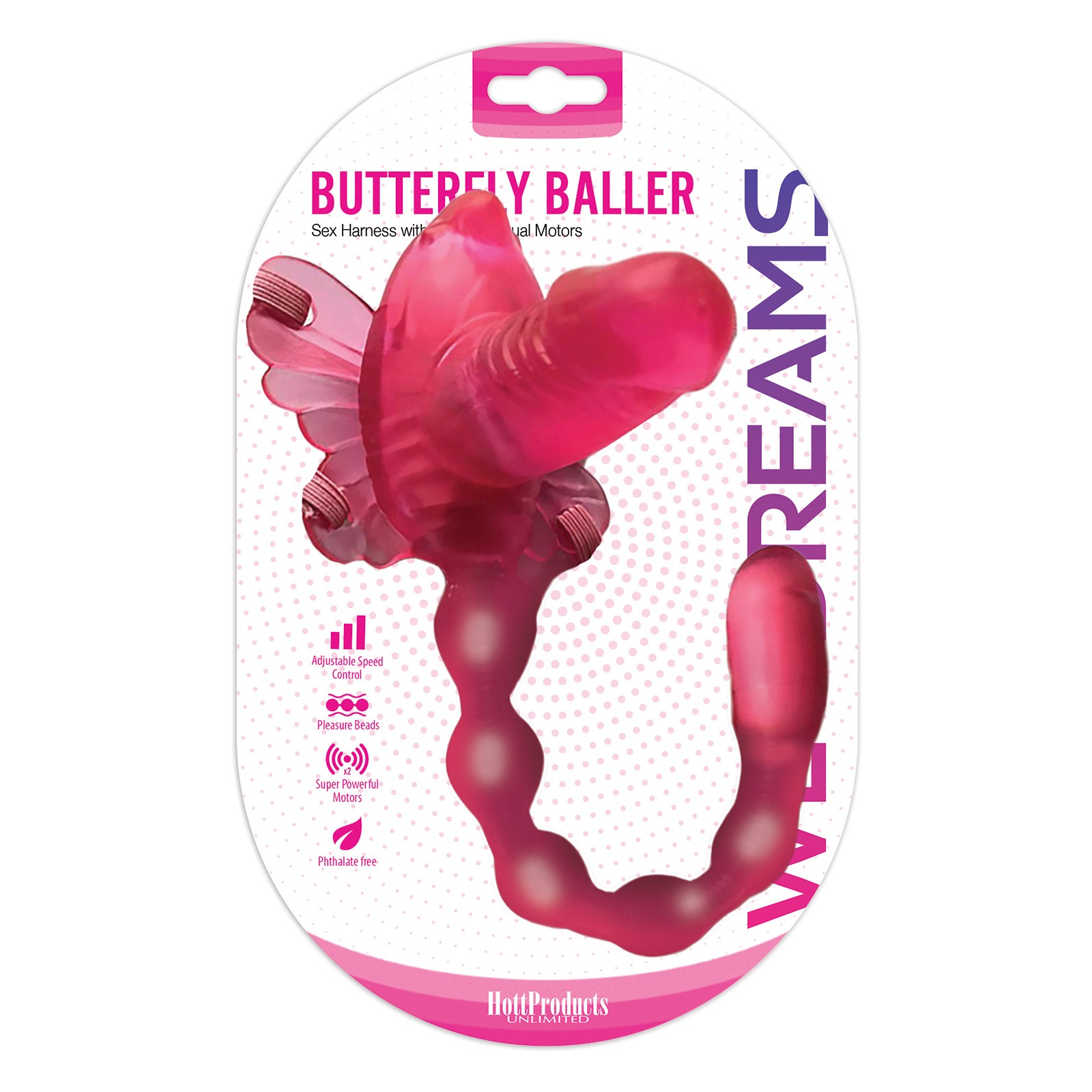 Arnés Butterfly Baller para Estimulación Poderosa