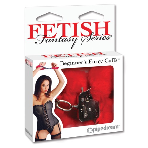 Fetish Fantasy Beginner's Furry Cuffs Red