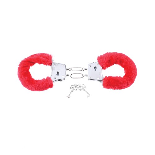 Fetish Fantasy Beginner's Furry Cuffs Red