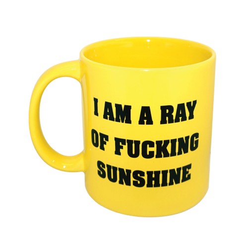 Taza Attitude Soy un Rayo de Maldita Luz Solar - Amarillo