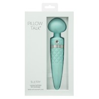 Pillow Talk Sultry Rotating Wand - Teal