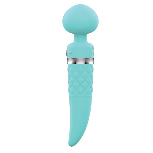 Pillow Talk Sultry Rotating Wand - Teal