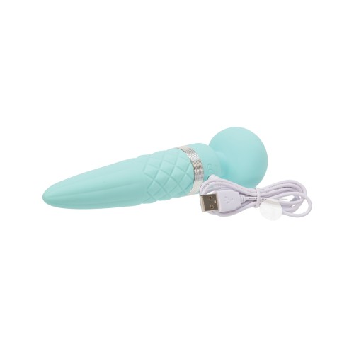 Pillow Talk Sultry Rotating Wand - Teal