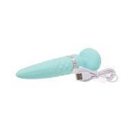 Pillow Talk Sultry Rotating Wand - Teal