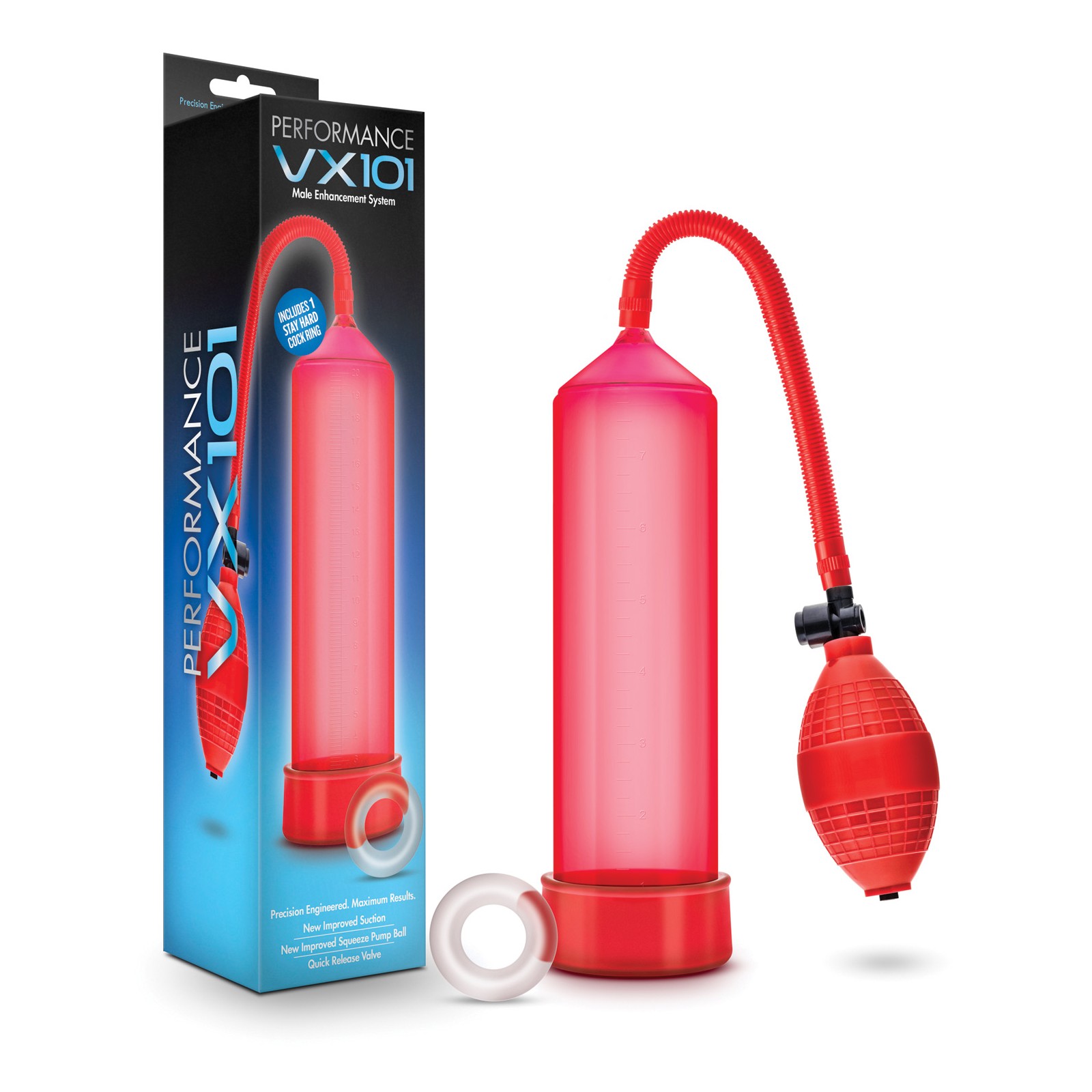 Blush Performance VX101 Male Enhancement Pump Red