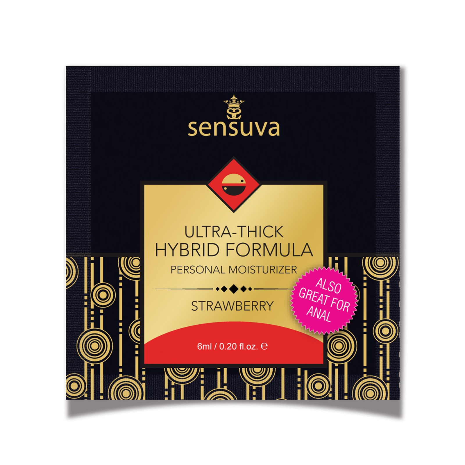 Sensuva Ultra Thick Hidratante Híbrido Fresa 6ml