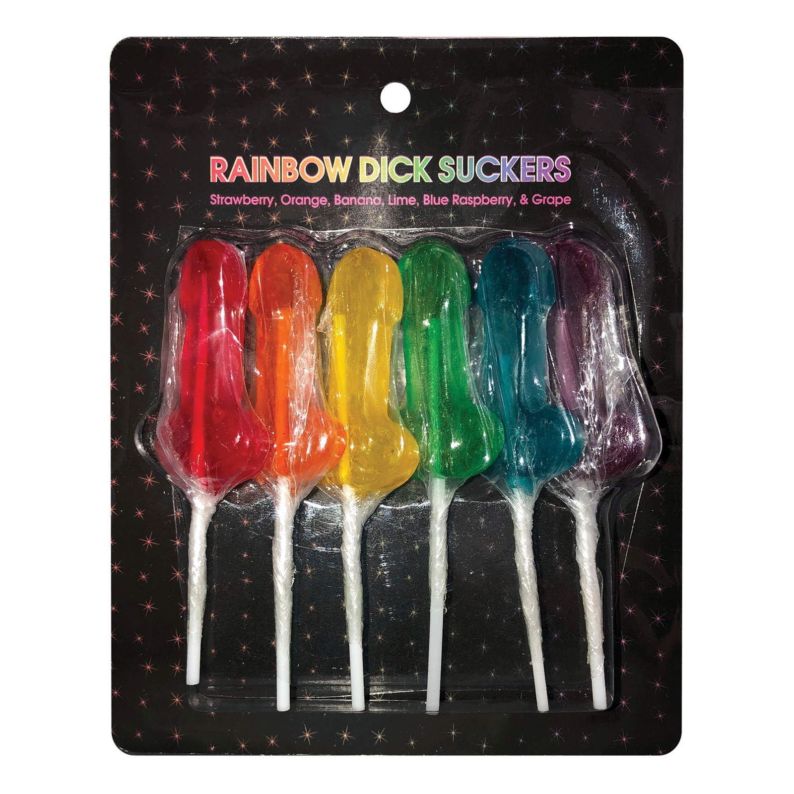 Chupetines Rainbow Dick Diversión de Sabores Variados