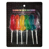 Chupetines Rainbow Dick Diversión de Sabores Variados