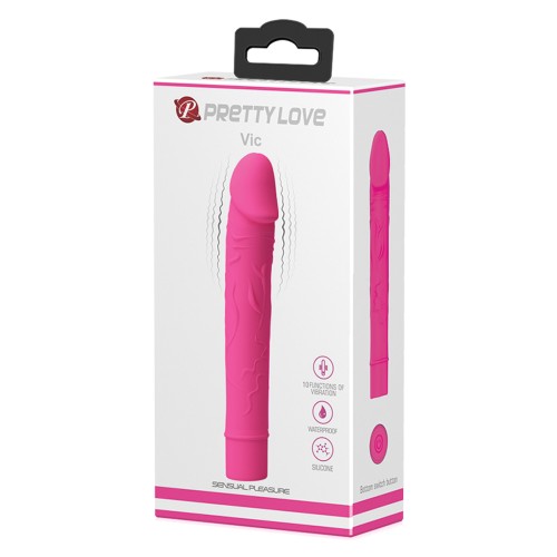 Dildo Vibrador G-Spot Pretty Love Vic Magenta | Explorador del Placer