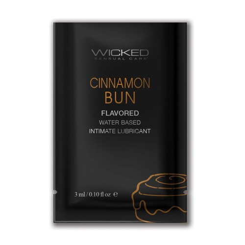 Wicked Sensual Care Aqua Lubricant - 0.1 oz Cinnamon Bun