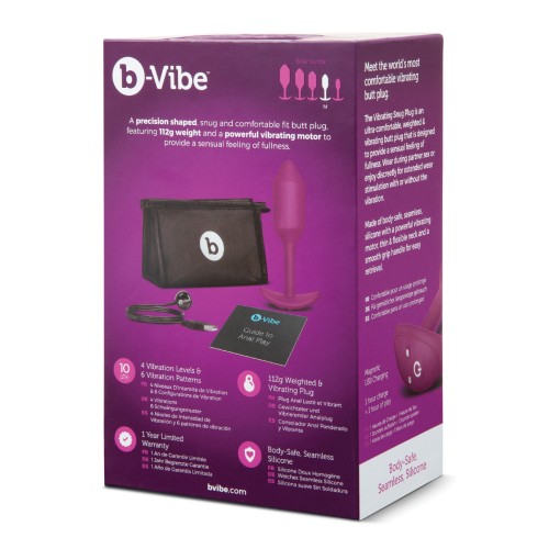 b-Vibe Vibrating Weighted Snug Plug M