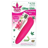 High Climax Mini Vibe Kit Hemp Oil Pink