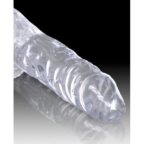 Dildo King Cock Clear de 4 Pulgadas con Base de Succión