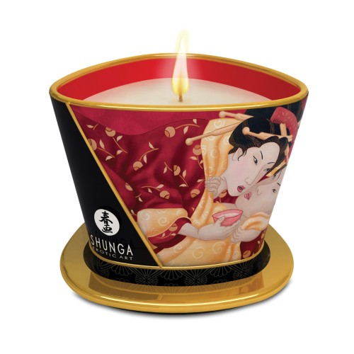 Shunga Massage Candle Romance Strawberry Wine