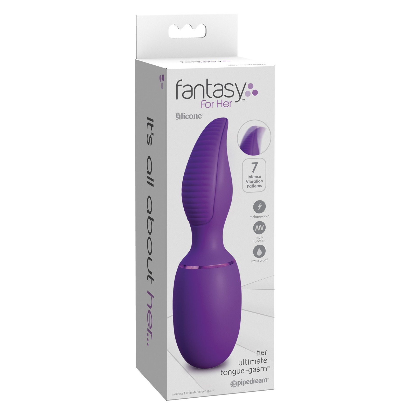 Fantasy for Her Ultimate Tongue-Gasm - Vibrador Púrpura