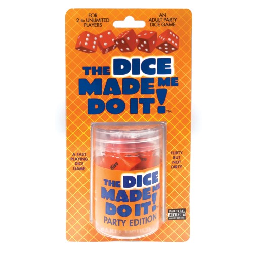 The Dice Made Me Do It Party Game