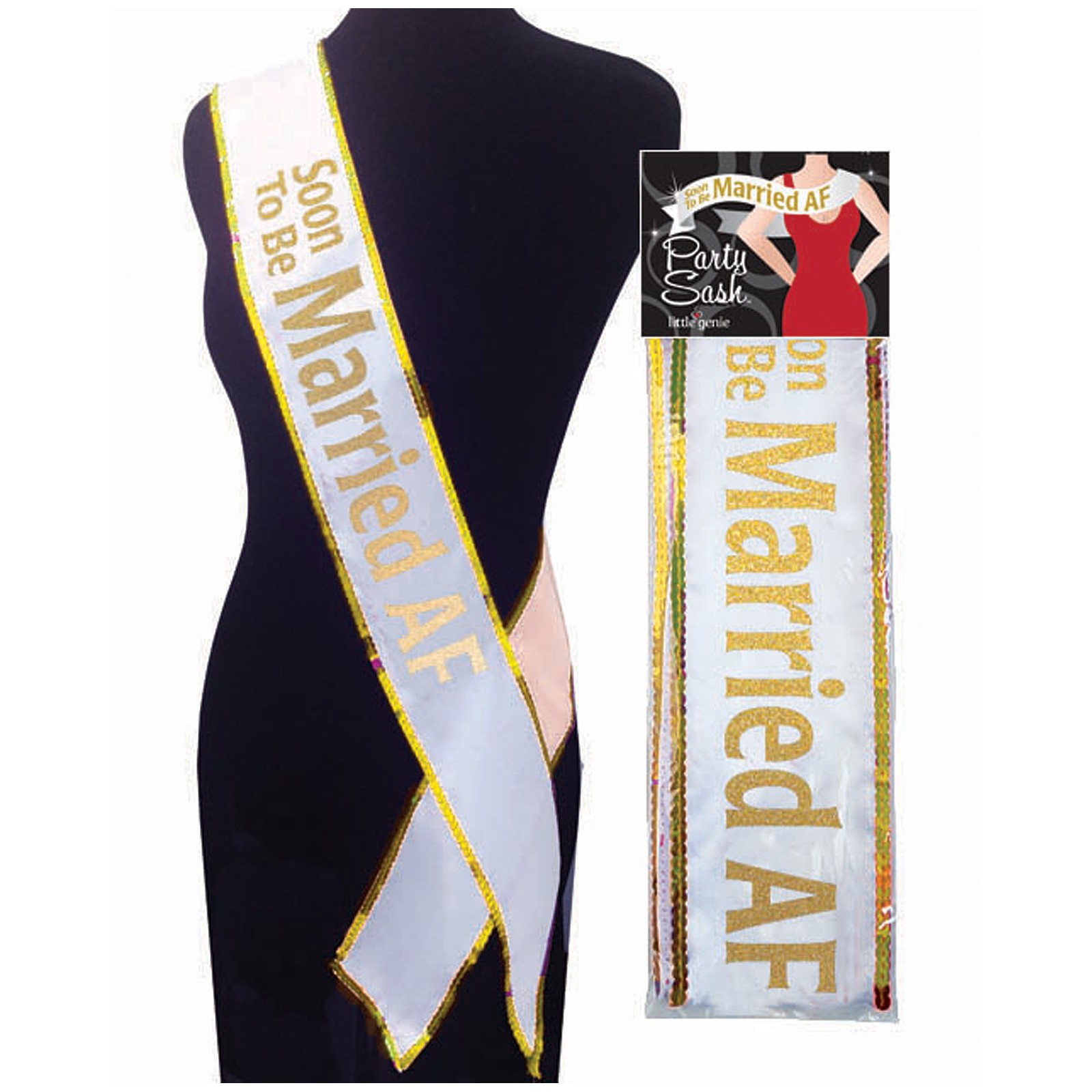 Soon to be Married AF Bachelorette Party Sash