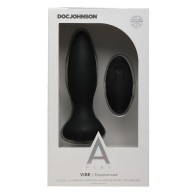 Plug Anal Reversible Silicona Recargable A Play con Control - Negro